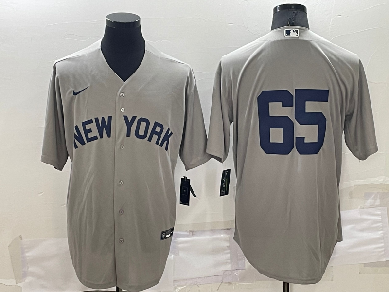 Men's New York Yankees Nestor Cortes Jr. #65 Gray Name Jersey